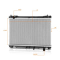 Aluminum Cooling Radiator DPI-13570 for Lexus RC350 RC300 (2015–2017)