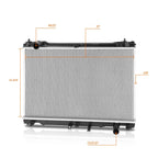 Aluminum Cooling Radiator DPI-13570 for Lexus RC350 RC300 (2015–2017)