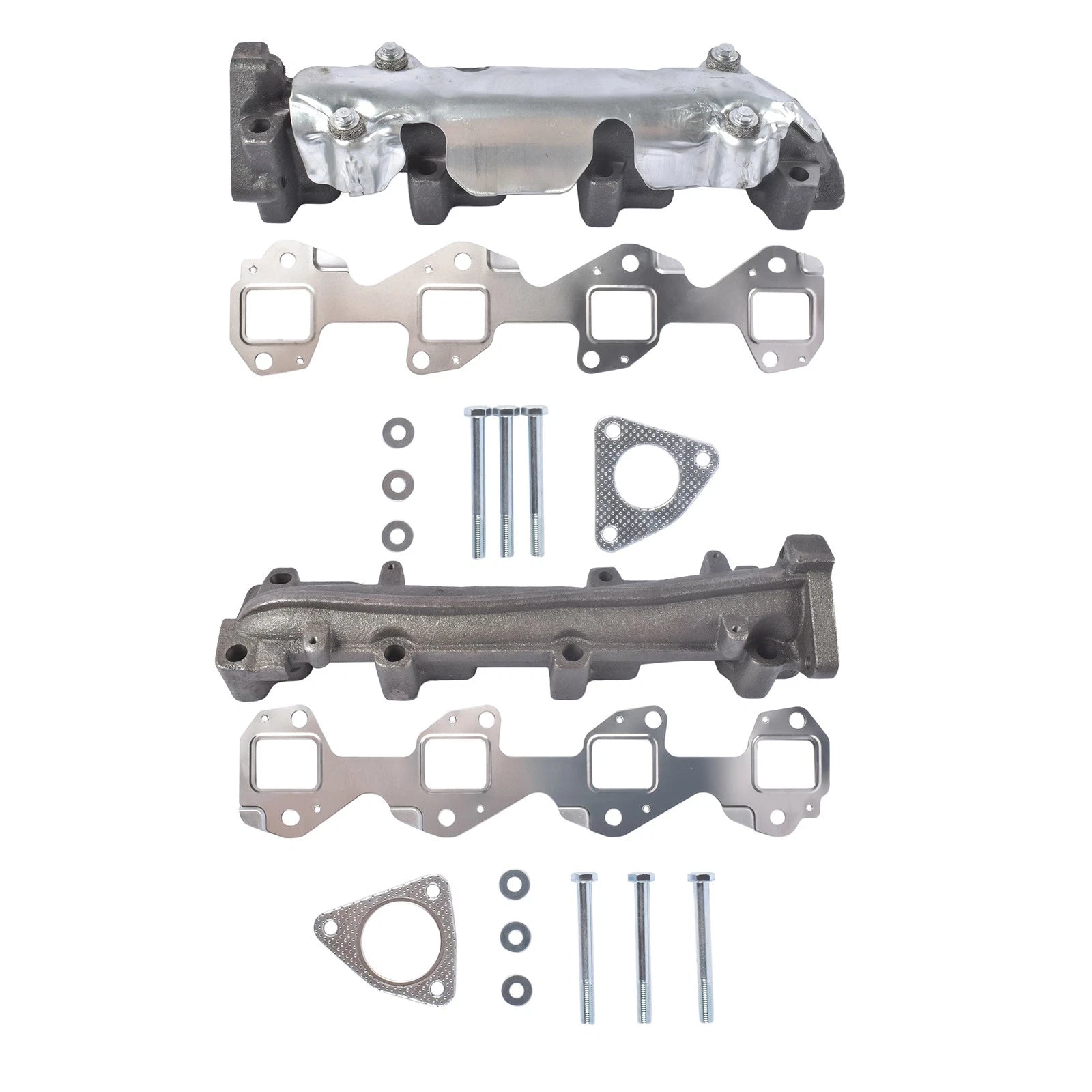 2Pcs Manifold Flange RH with Gasket for Chevrolet Silverado GMC Sierra 3500 HD (2011–2019)