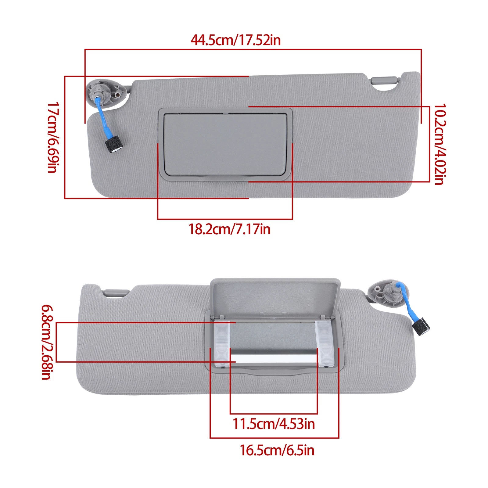 Set of 2 Sun Visor Shades for Honda Ridgeline, Pilot (2017-2021)