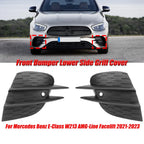 Front Bumper Fog Lamp Grille Cover for Benz E-Class W213 (2021–2023)
