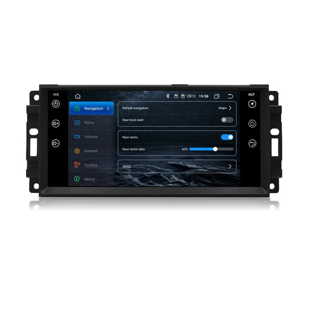 Android 12 Car Stereo GPS Navigation for Chrysler Sebring (2007–2010)