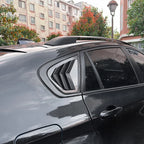 Carbon Look Rear Window Quarter Vent Louver Covers for BMW X6 E71 E72 (2008–2014)