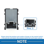 Rear Passenger Side Power Window Switch for Volkswagen Passat Golf (2006–2010) No. 7L6959855B