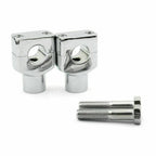 2PC Handlebar Mount Clamps for Universal Motorcycles (7/8'' 22mm) T9