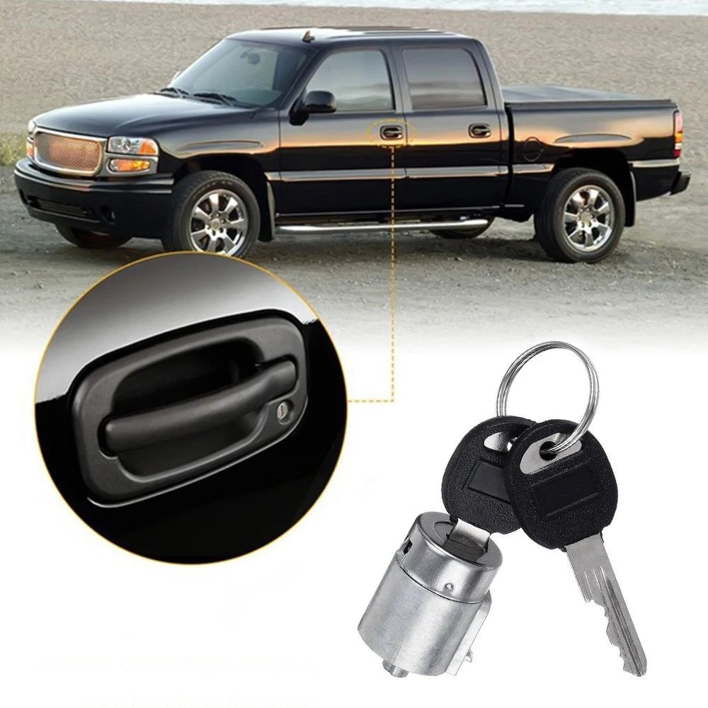 Set of 2 Door Lock Cylinders & Keys for Chevy C1500 (1995–1999)