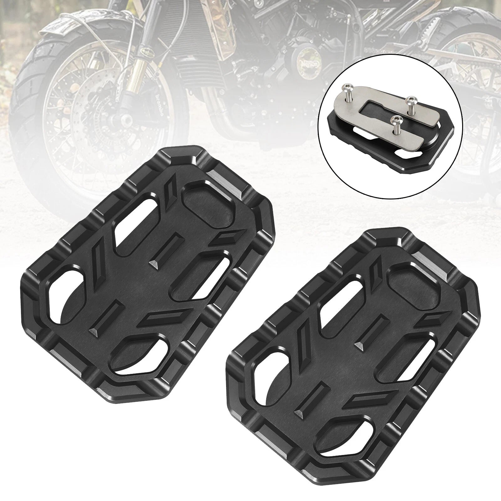 Foot Pegs Enlarger for Triumph Scrambler 1200, Tiger 900 (2019–2023)