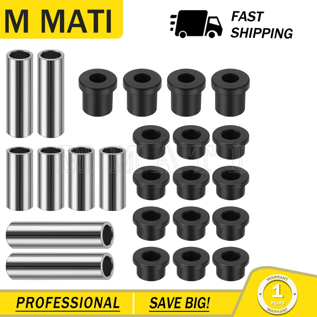 Bushing Kits for Club Car DS Front Leaf Spring & Upper A Arm (1992)