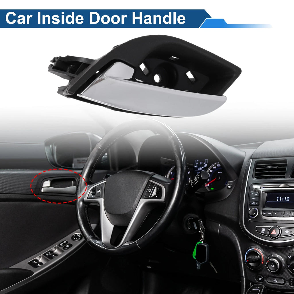 Front Passenger Side Interior Door Handle for Buick Lacrosse (2009–2014) Black Chrome