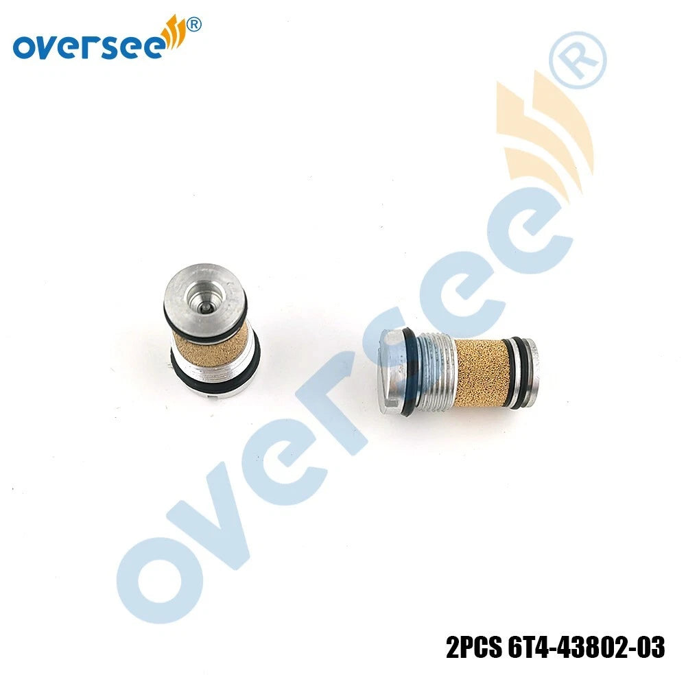 2Pcs Valve Sub Assembly for Yamaha Outboard 50-90HP (1990–2000) 6T4-43802