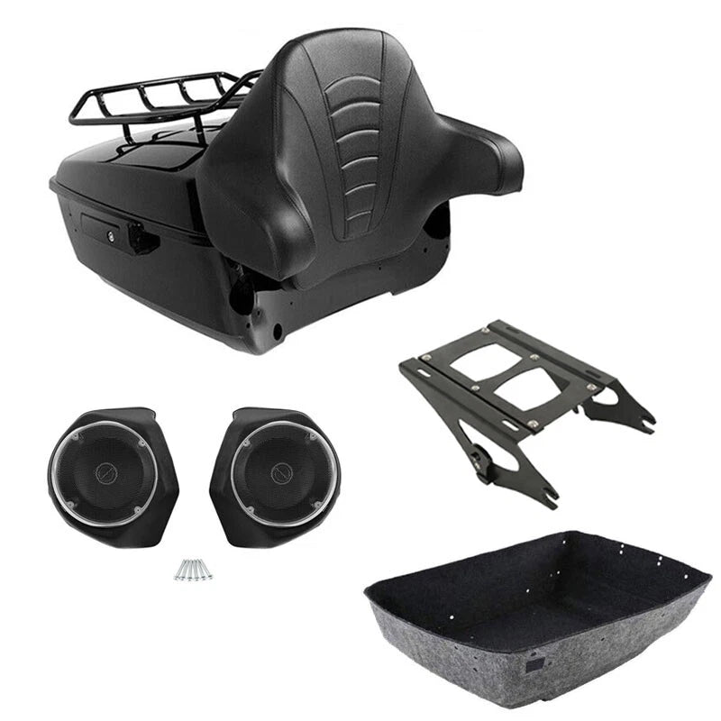 Trunk Rack Backrest Speakers Mount for Harley Street Glide (2014–2026)