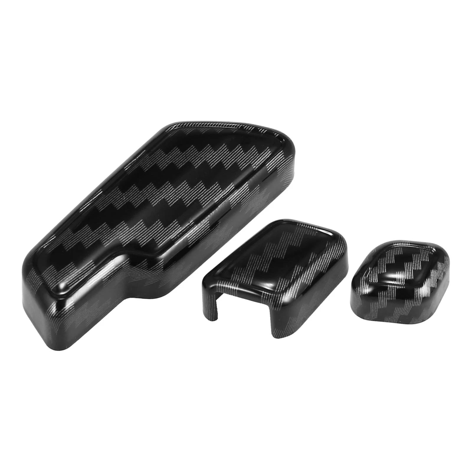 Set of 6 Carbon Fiber Door Adjust Button Switch Covers for Mercedes Benz
