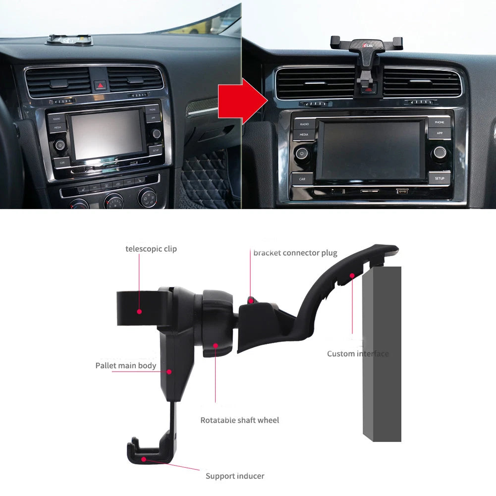 Gravity Cup Mount Holder for VW Golf 7 (2014–2018)