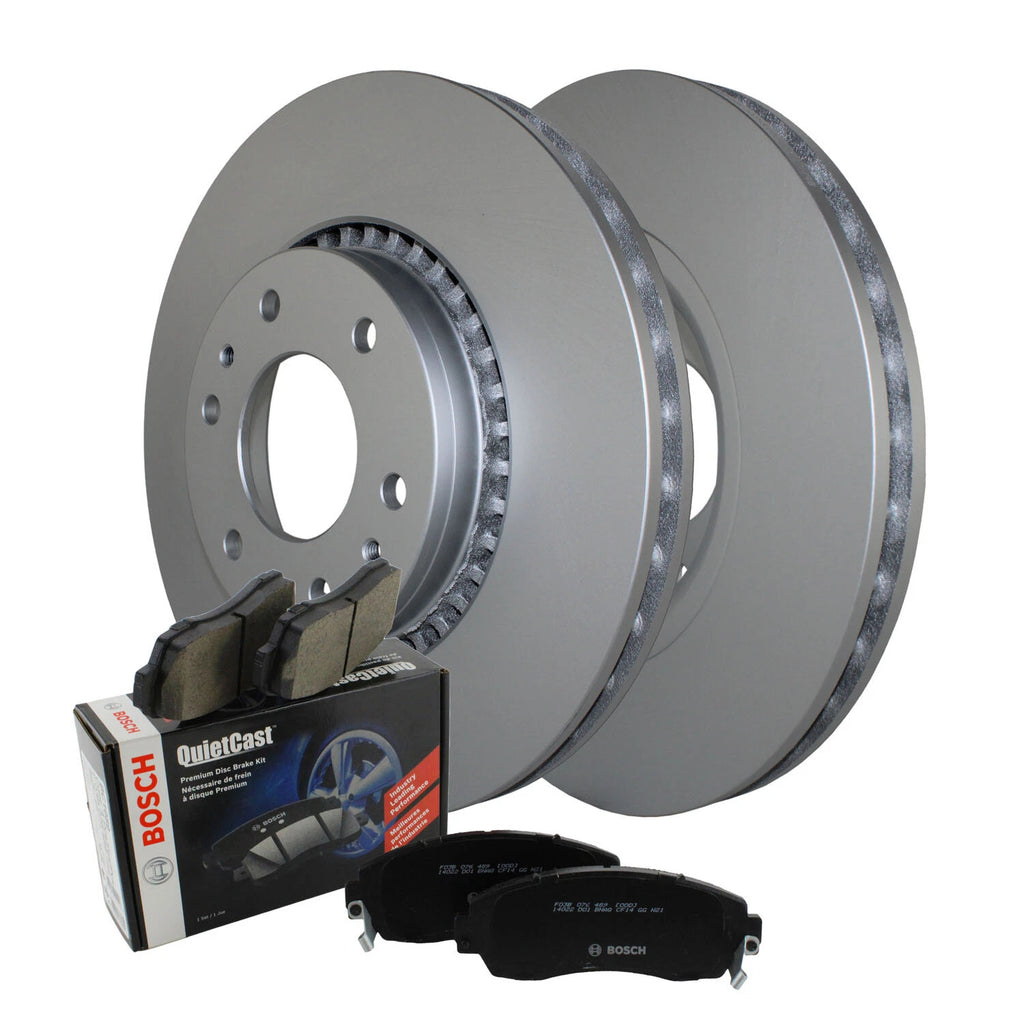 Front Brake Kit 325mm Disc Rotors & Bosch Pads for Buick Chevy GMC Saab