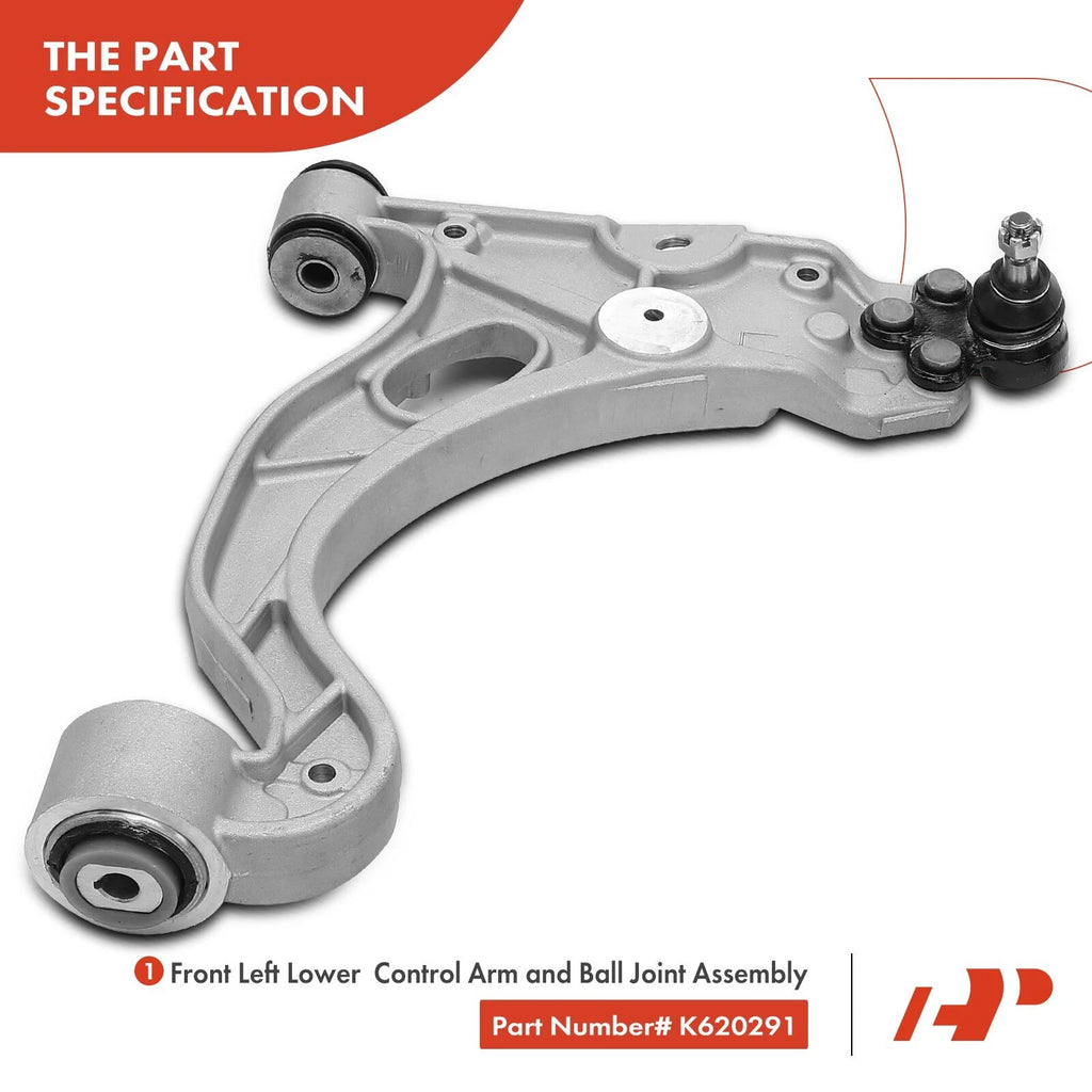 8x Front Lower Control Arm Ball Joint Tie Rod End for Buick Cadillac (Y–Y)