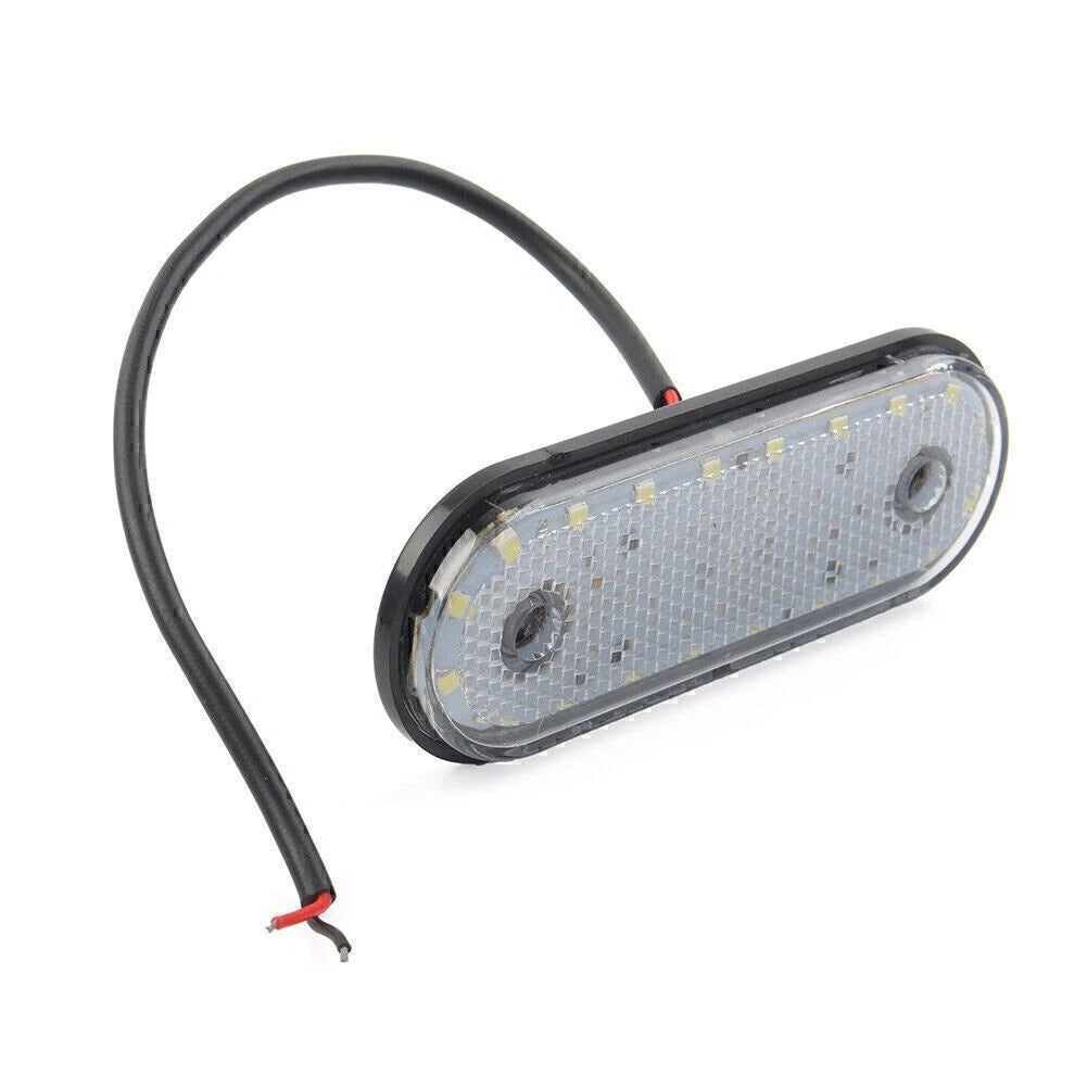 2X LED Oval Side Marker Indicator Light for Trailer Truck