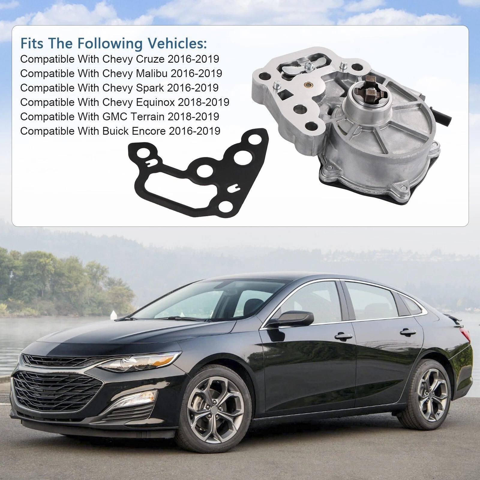 Vacuum Pump for Chevrolet Malibu Trax Spark Cruze (2016-2022)