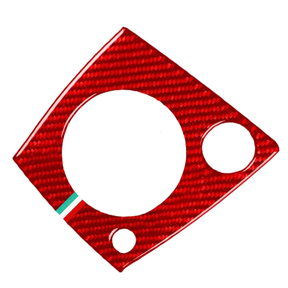 Gear Shift Panel Cover Trim for Alfa Romeo 159 Brera Spider (2006–2011) Carbon Fiber RedA