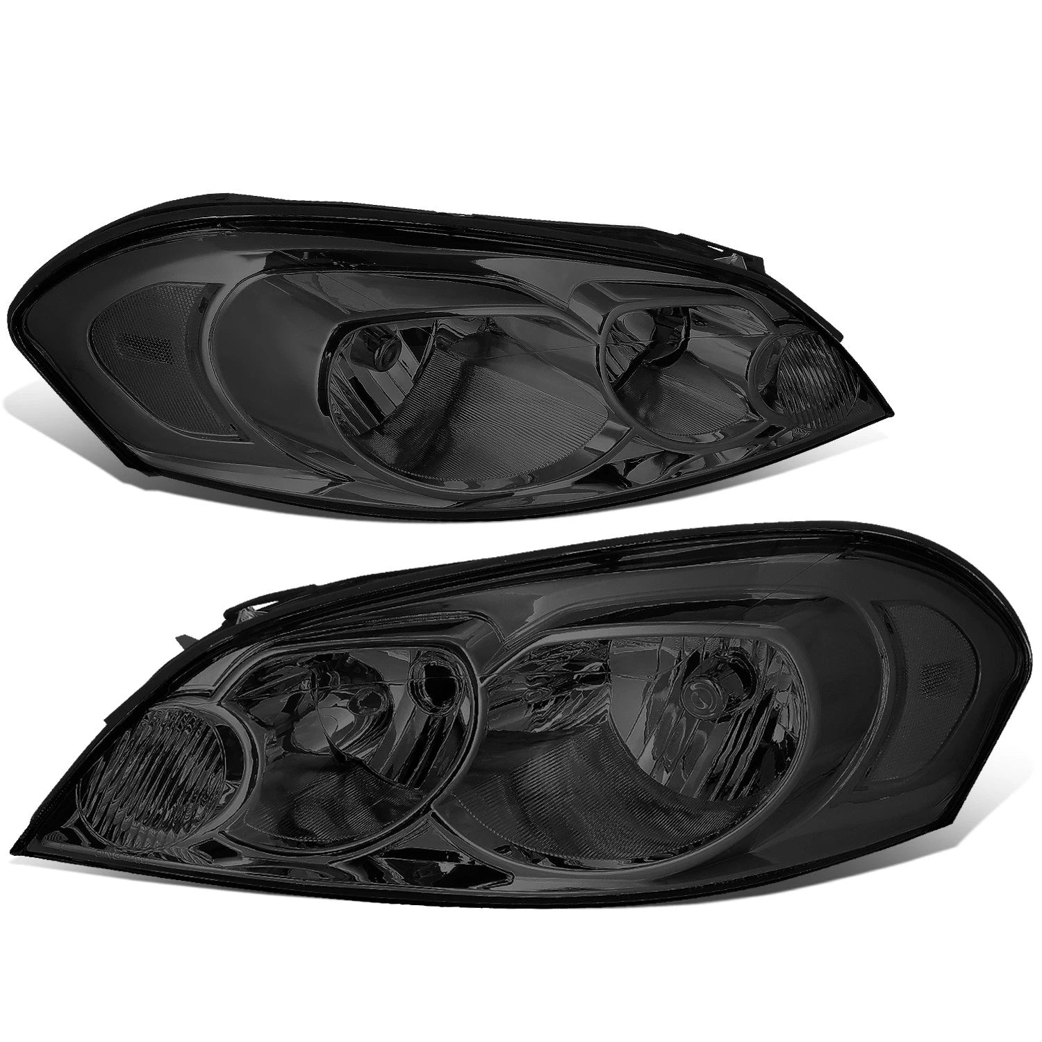 Smoked Housing Tinted Headlight + Corner Signal + LED Fog Light Set for Impala (2006–2016)