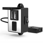 Battery Clamp USB Charger Dual Ports for Motorcycle
