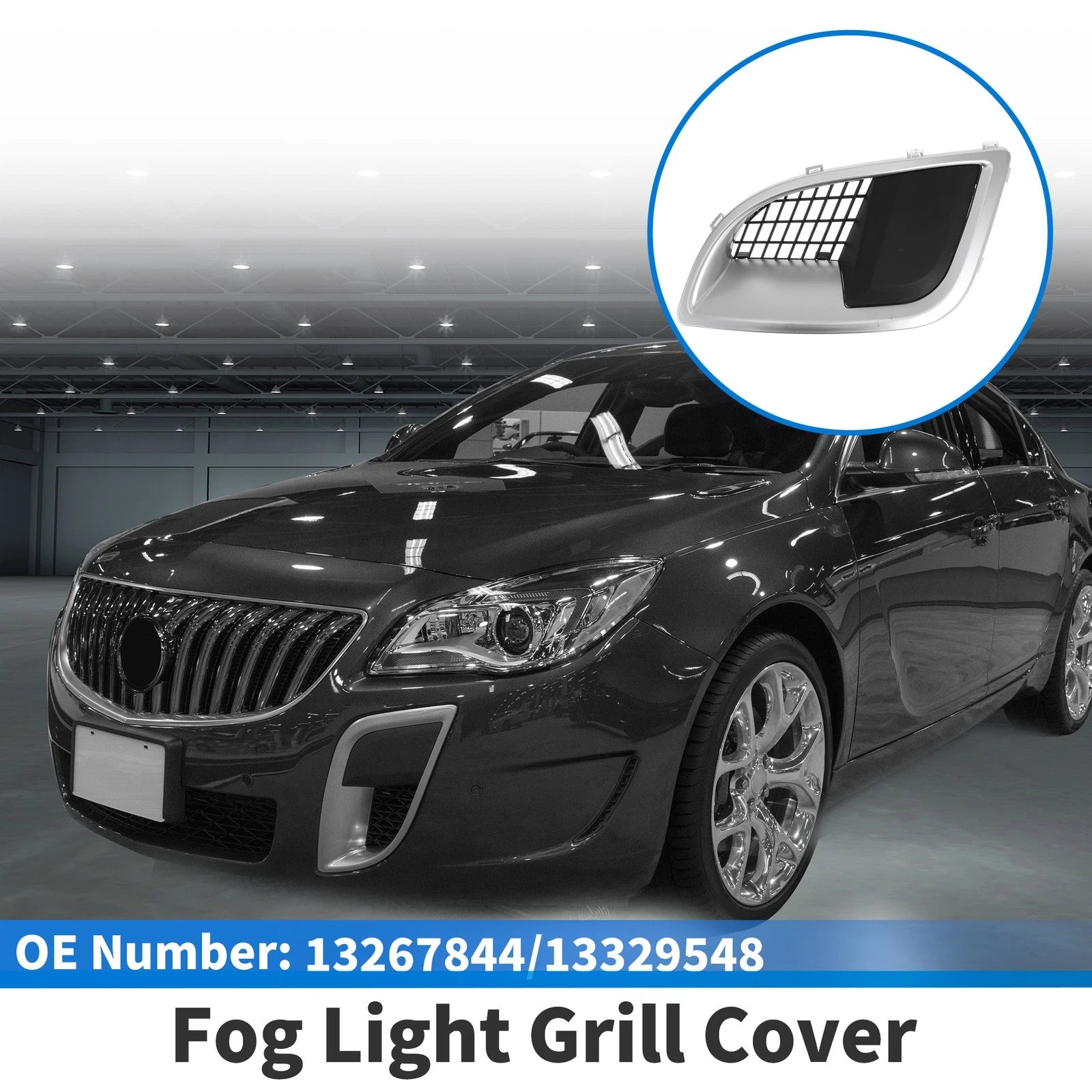 1 Pc Fog Light Grill for Buick Regal (2009–2014) No. 13267844