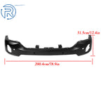 Front Bumper Face Bar Steel Black for Chevrolet Silverado 1500 (2016-2018)