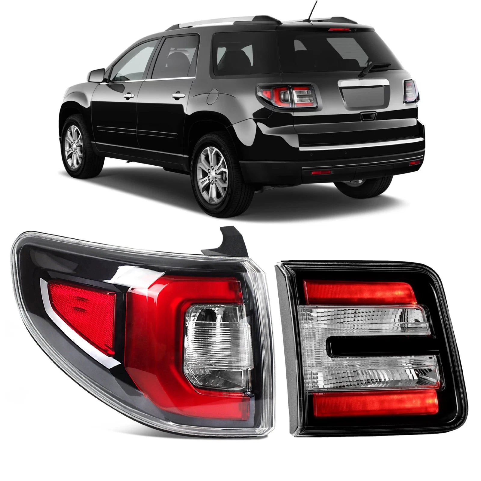 LED Tail Light Pair for GMC Acadia (2013–2016) - Left Driver Side Outer & Inner