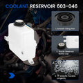 Coolant Reservoir Front with Cap for Ford F-350 (1995–1997) 603-046