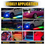 12PCS RGB Underglow LED Light Strip Kit for Car Truck