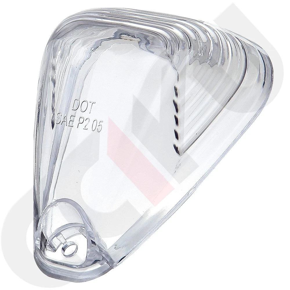 Clear Roof Cab Marker Light Cover Set for Ford F-250 F-350 + Wiring Pack