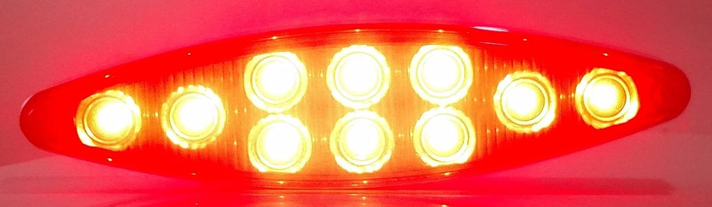 Red LED Cat Eye Brake Turn Signals Pair for Jeep Wrangler (2018–2024)