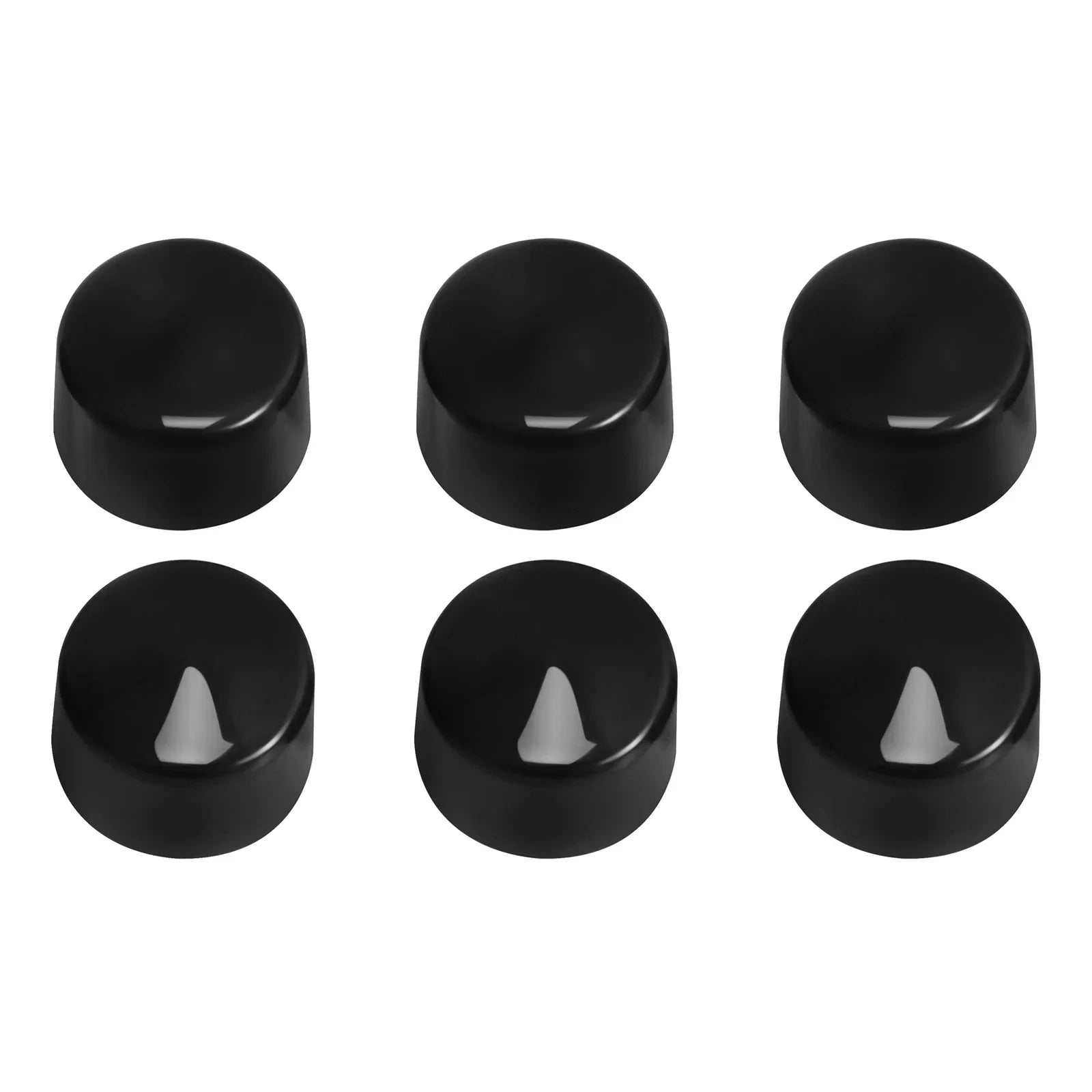 Black Bolt Toppers Caps Cover Set for Harley Softail Twin Cam (1984-2006)