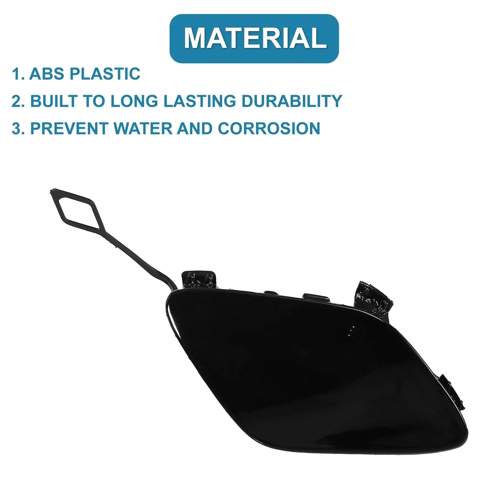Front Bumper Tow Hook Cover for Mercedes-Benz E250 2014-2015 Bright Black