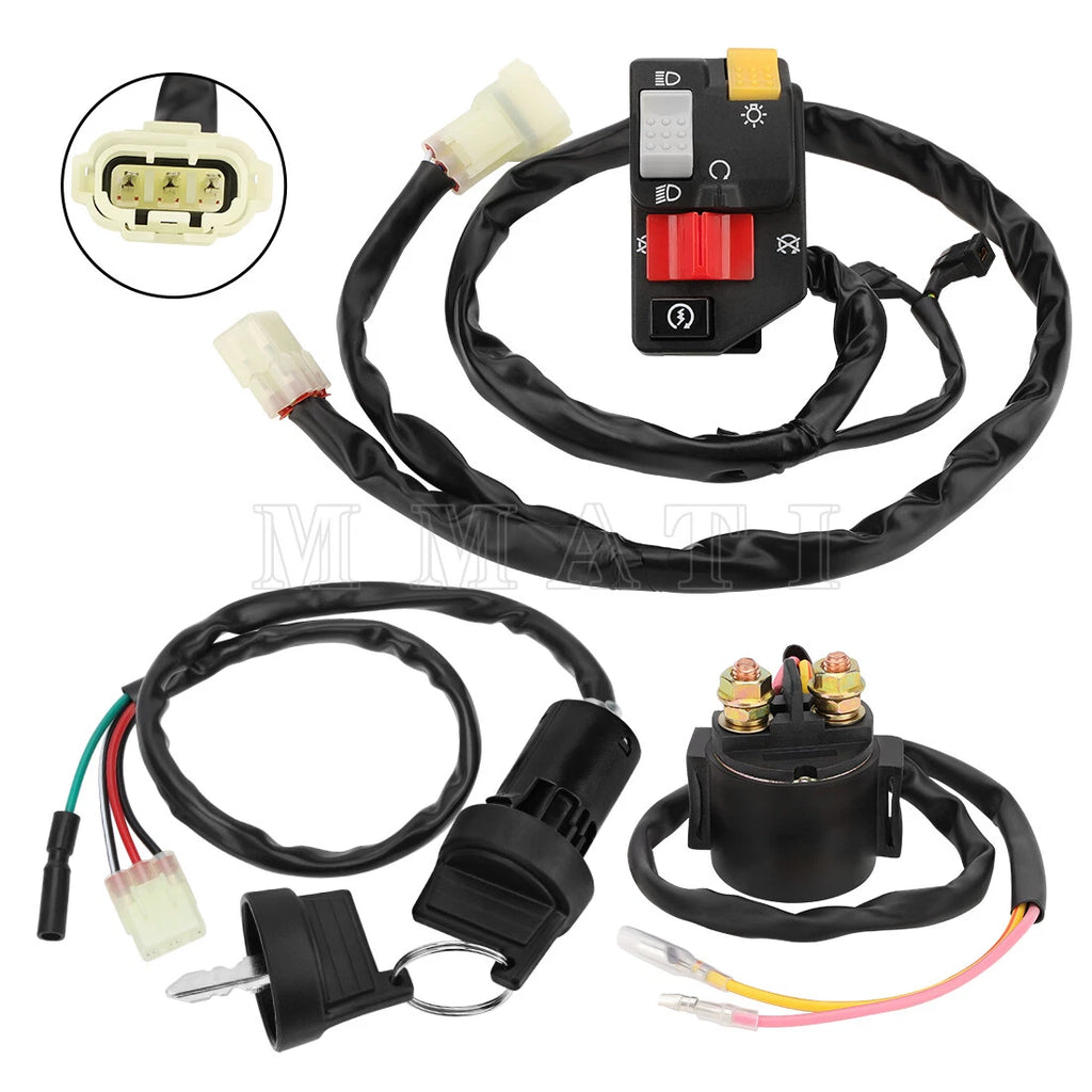 Handlebar Ignition Key Switch w/Relay for Honda Sportrax 400 TRX400EX (1999–2004)