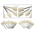 Set of 20 Wool Buffing Wheels for Polishing (4-12mm)