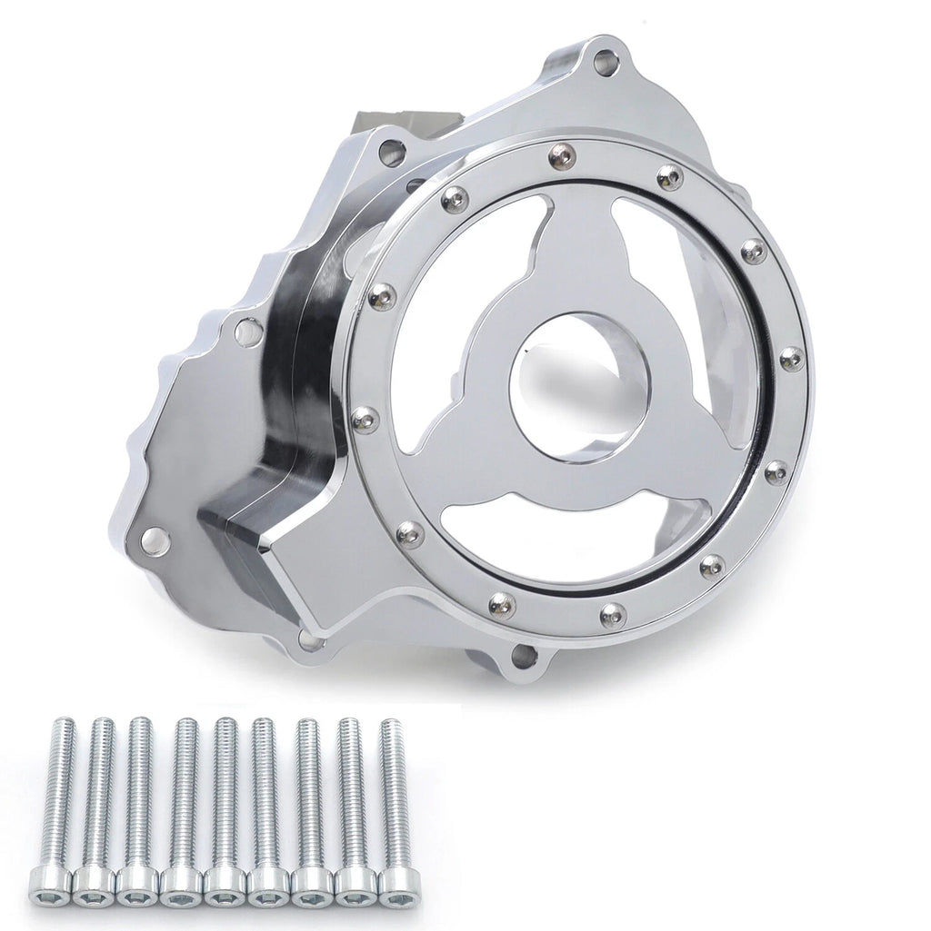 Chrome CNC Clear Left Engine Stator Cover for Honda CBR600/F4/F4i (1986–Present)