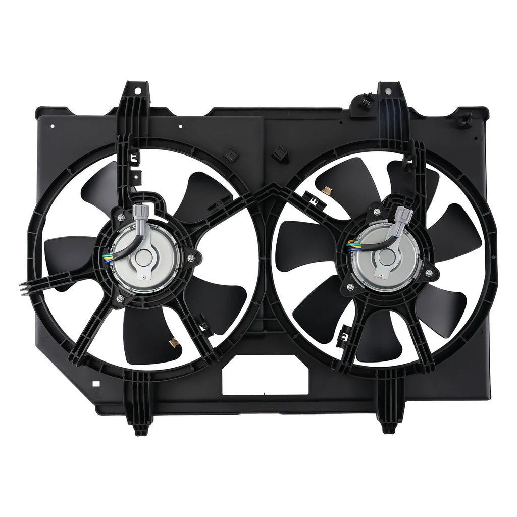 Dual Cooling Fan Shroud for Nissan X-Trail (2004–2013) 214818H31A 621908 4Pin 240W