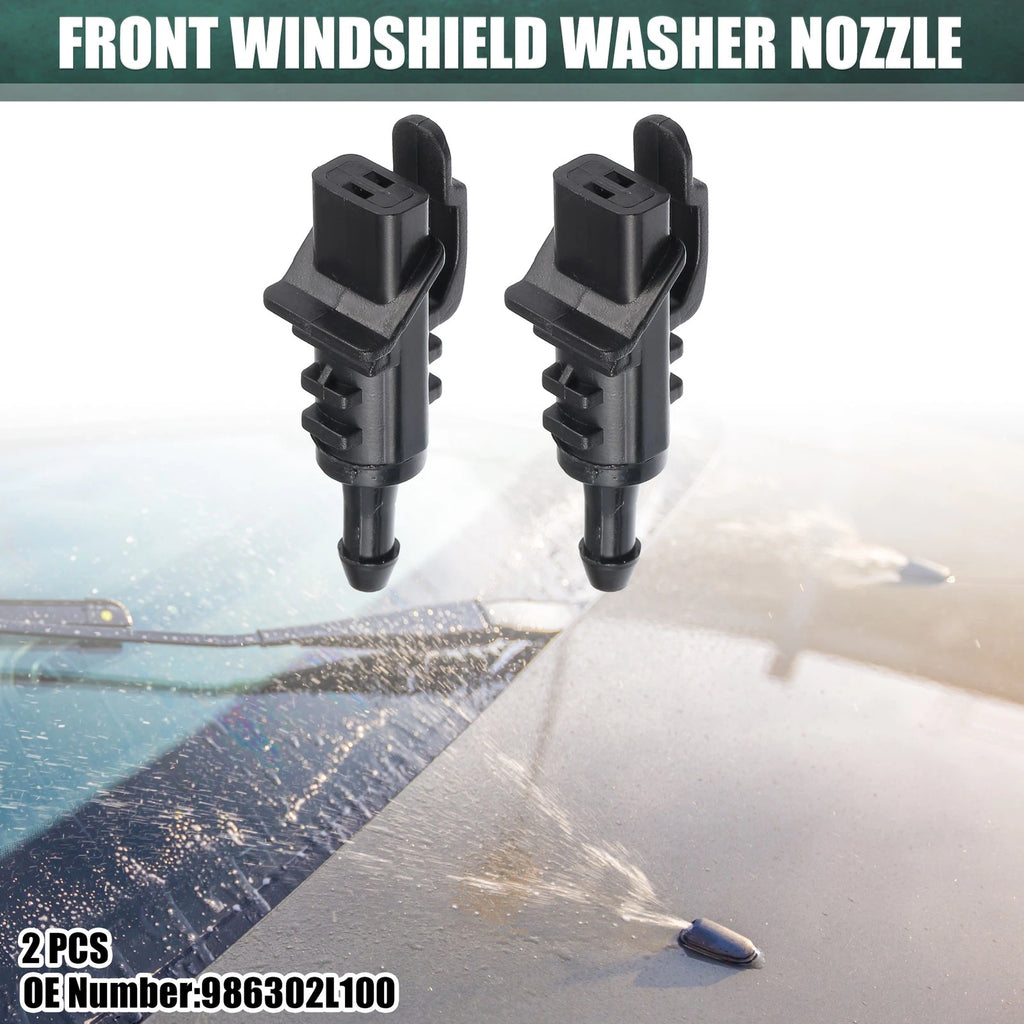 2 Pcs Windshield Wiper Washer Nozzle Spray Jet for Kia Cadenza (2014–2019) No. 986302L100