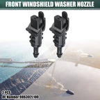2 Pcs Windshield Wiper Washer Nozzle Spray Jet for Kia Cadenza (2014–2019) No. 986302L100