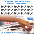 30 Pcs Fender Liner Splash Shield Bumper Cover Screw for Audi A3 (2006–2013)