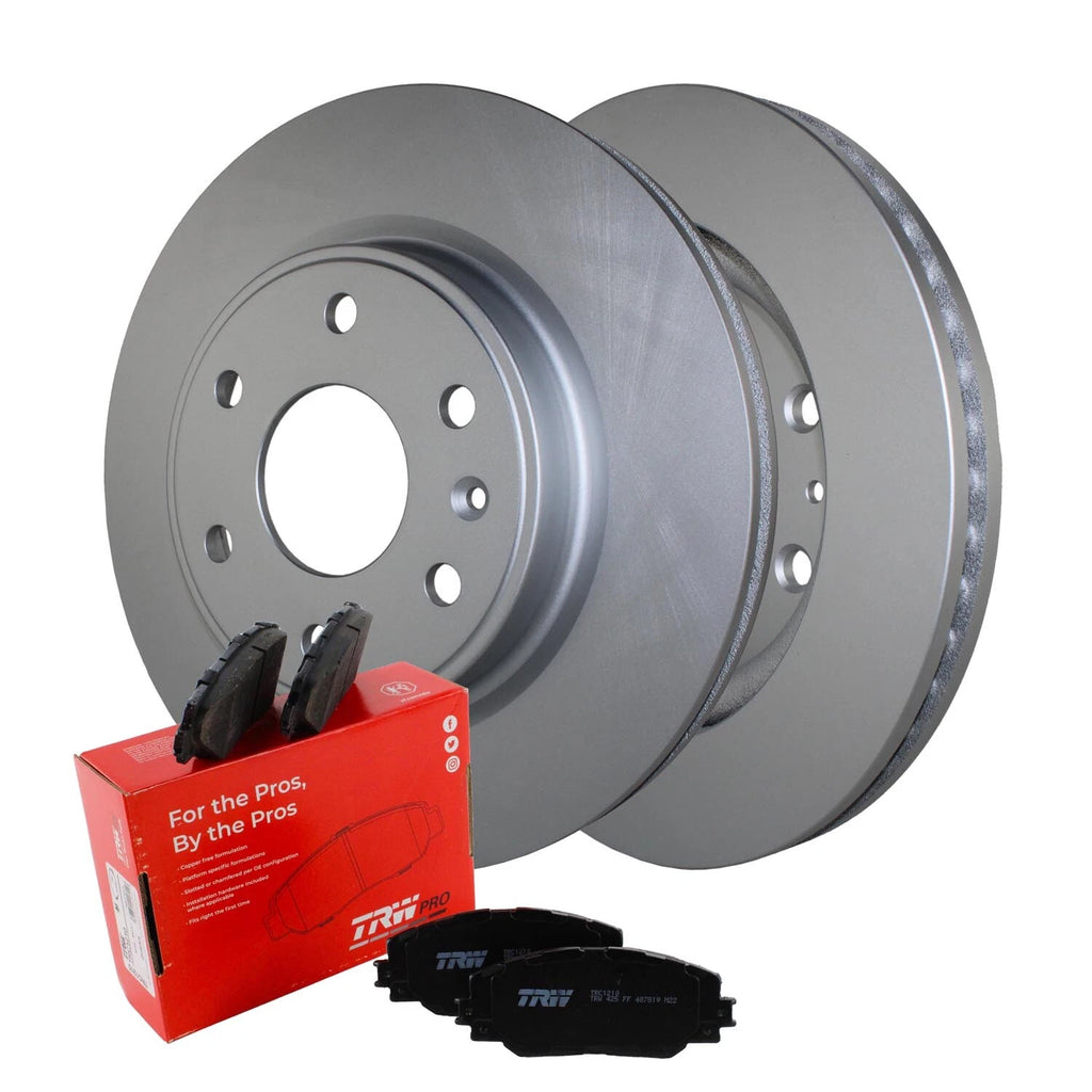 Front Brake Kit 325mm Rotors TRW Ceramic Pad for Enclave Traverse Acadia (2007–2017)