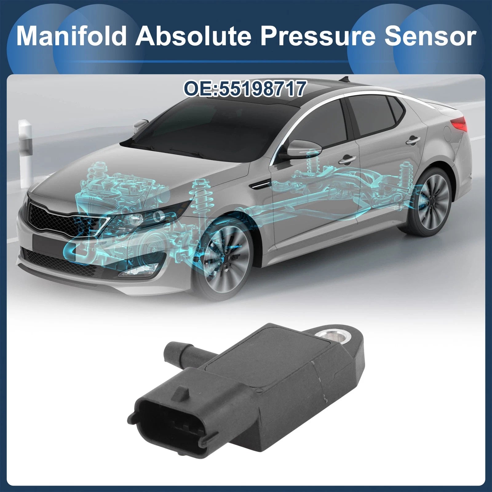 MAP Pressure Sensor No. 55198717 for Fiat Idea (2004–2016)