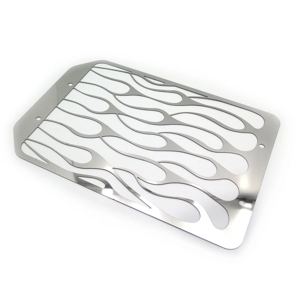 Stainless Flame Radiator Grille Cover for Kawasaki Vulcan VN 1500/VN 1700 (1996–2018)
