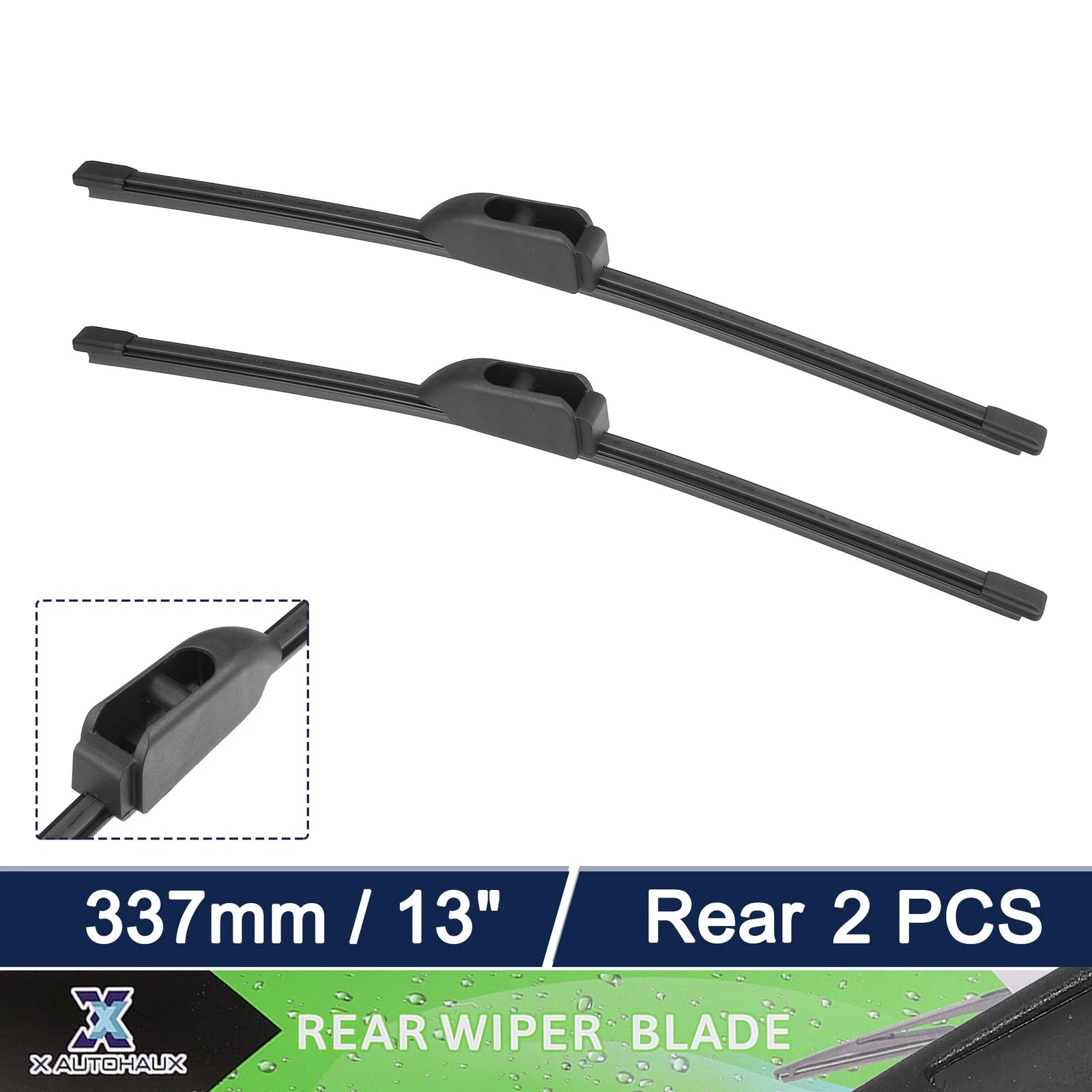 2X Rear Windshield Wiper Blade for Hyundai Elantra (2012–2017)