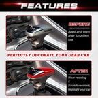Glossy Red Gear Shift Knob Cap Cover Trim for Dodge Challenger Charger Durango (2015-2020)