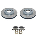 DuraGo Front Rotors & Bosch QuietCast Ceramic Brake Pads Kit for Grand Prix (1997–2003)