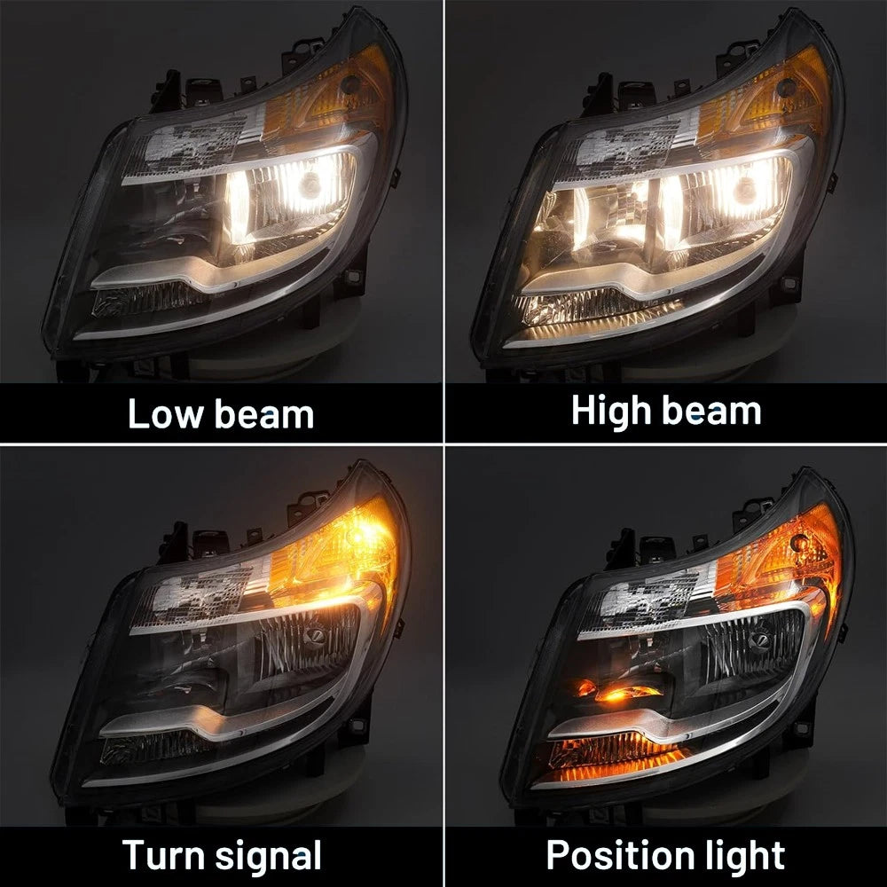 Headlight Assembly Left for RAM ProMaster 1500 2500 3500 (2014–2022)