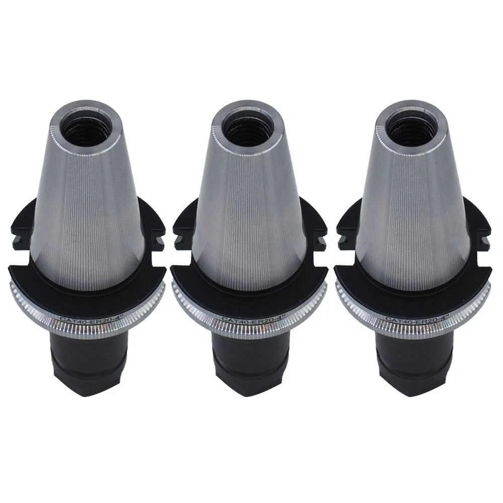 Set of 3 Collet Chucks for CAT40 (4" Length)