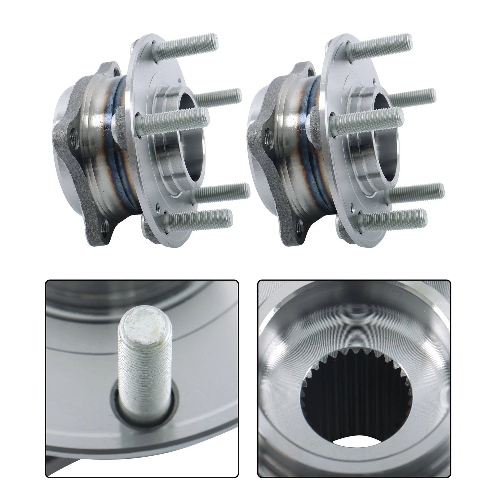 Set of 4 Front Wheel Hub Bearings for Hyundai Veracruz & Kia Sorento (2007–2015)