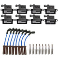 NGK Wire Set 8 Ignition Coils Spark Plug Kit for Chevy GMC V8